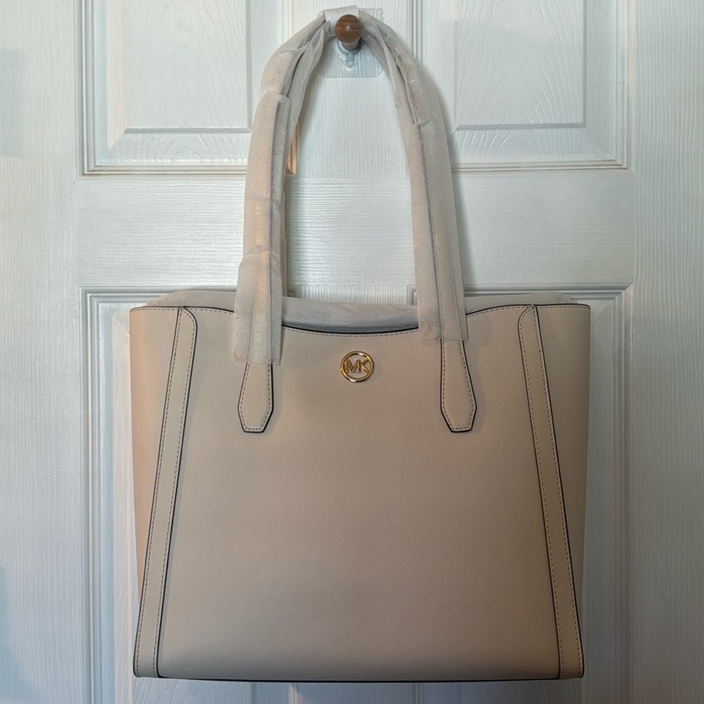Micheal Kors large Leida tote - NWT LT cream